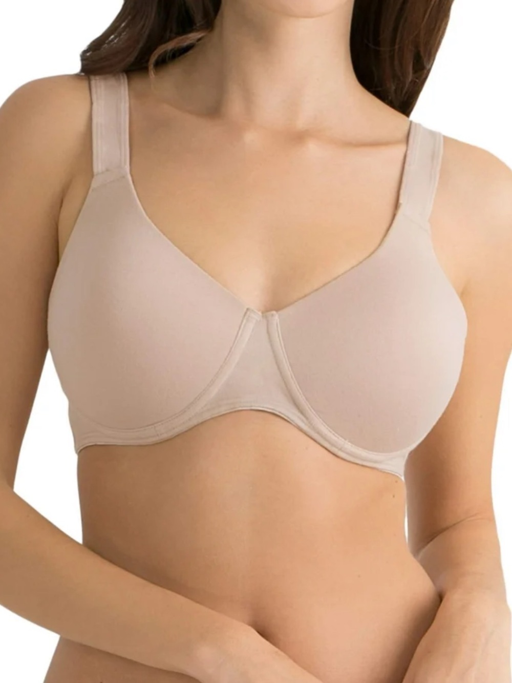 Fruit of the Loom FT663 Anti-Gravity Wire-Free Bra 42D Sand Padded Comfort Bra